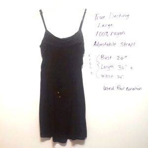 Used True Destiny Black Large Baby Doll Dress